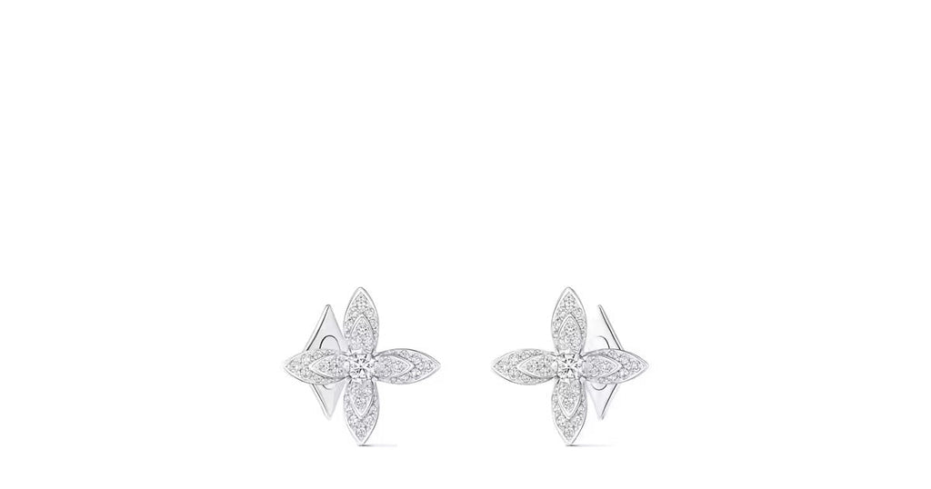 Idylle Blossom Cufflinks, White Gold & Diamonds