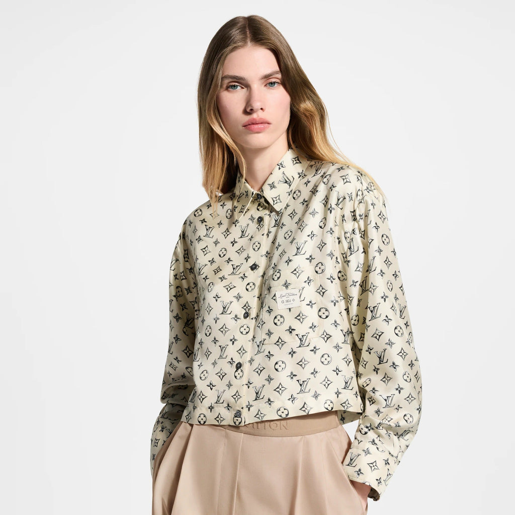 Cropped Buckle Up Shirt