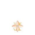 Idylle Blossom Reversible Stud, Pink And Yellow Gold And Diamond - Per Unit