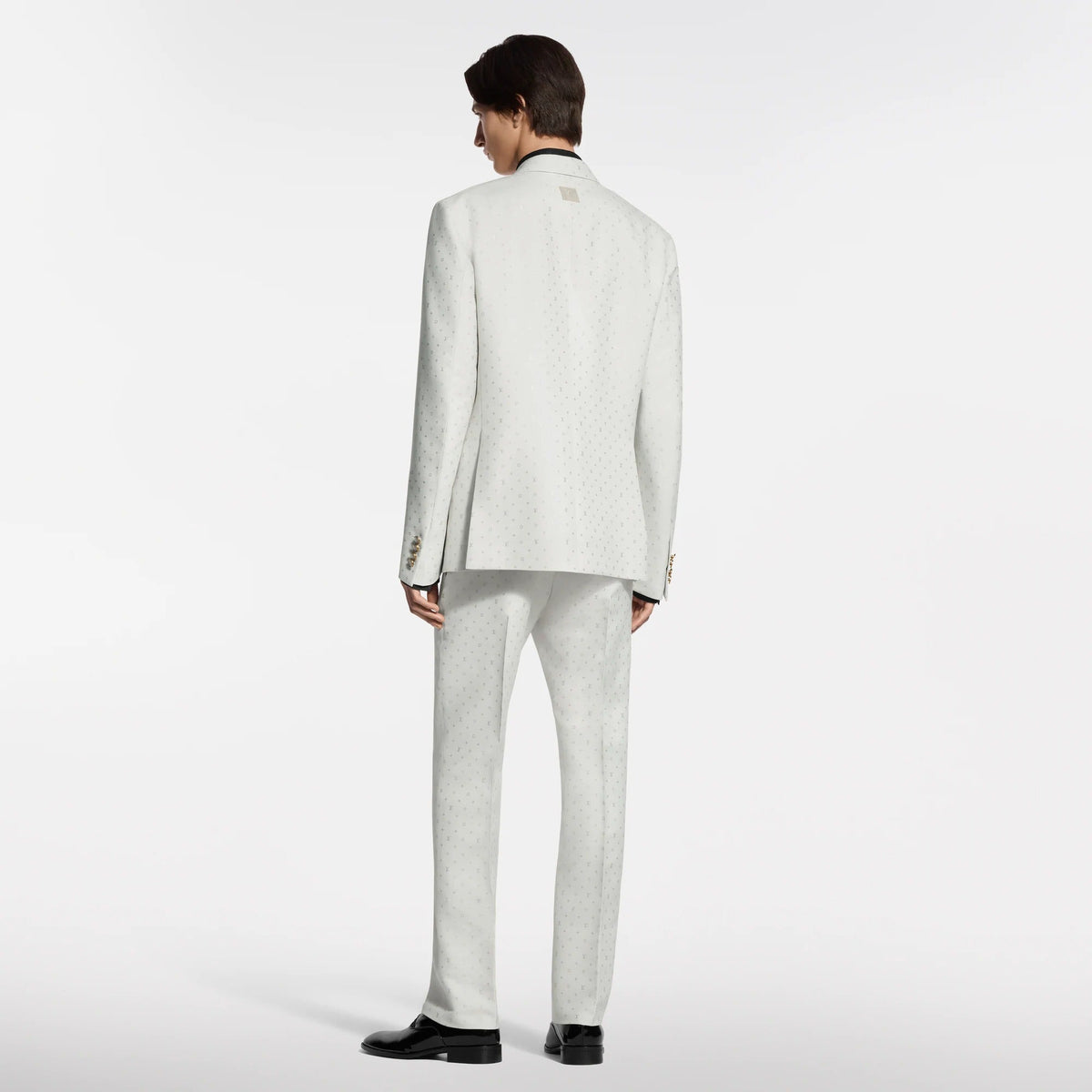 Monogram Silk-Mohair-Blend Gaston Pants