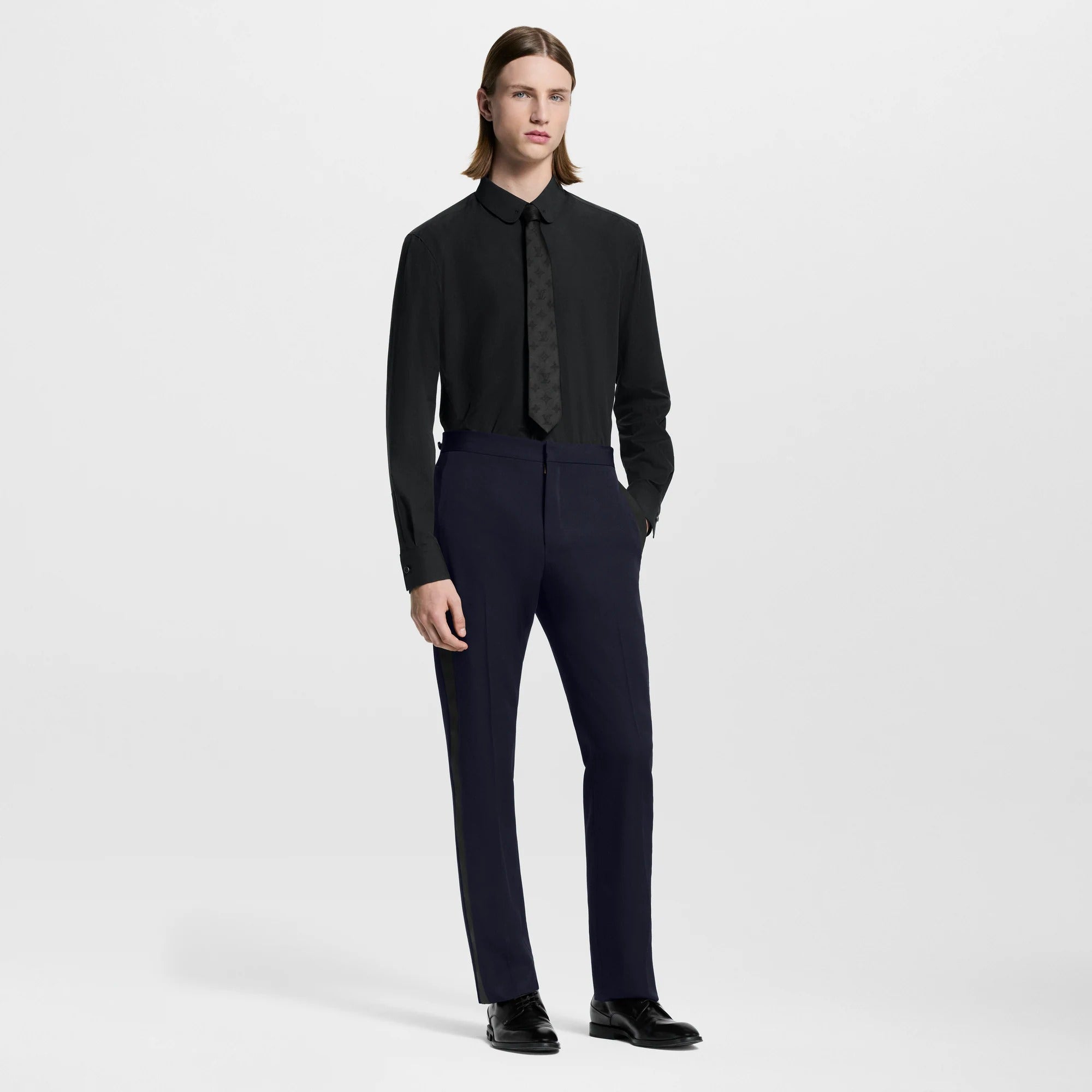 Silk-Blend Evening Shirt