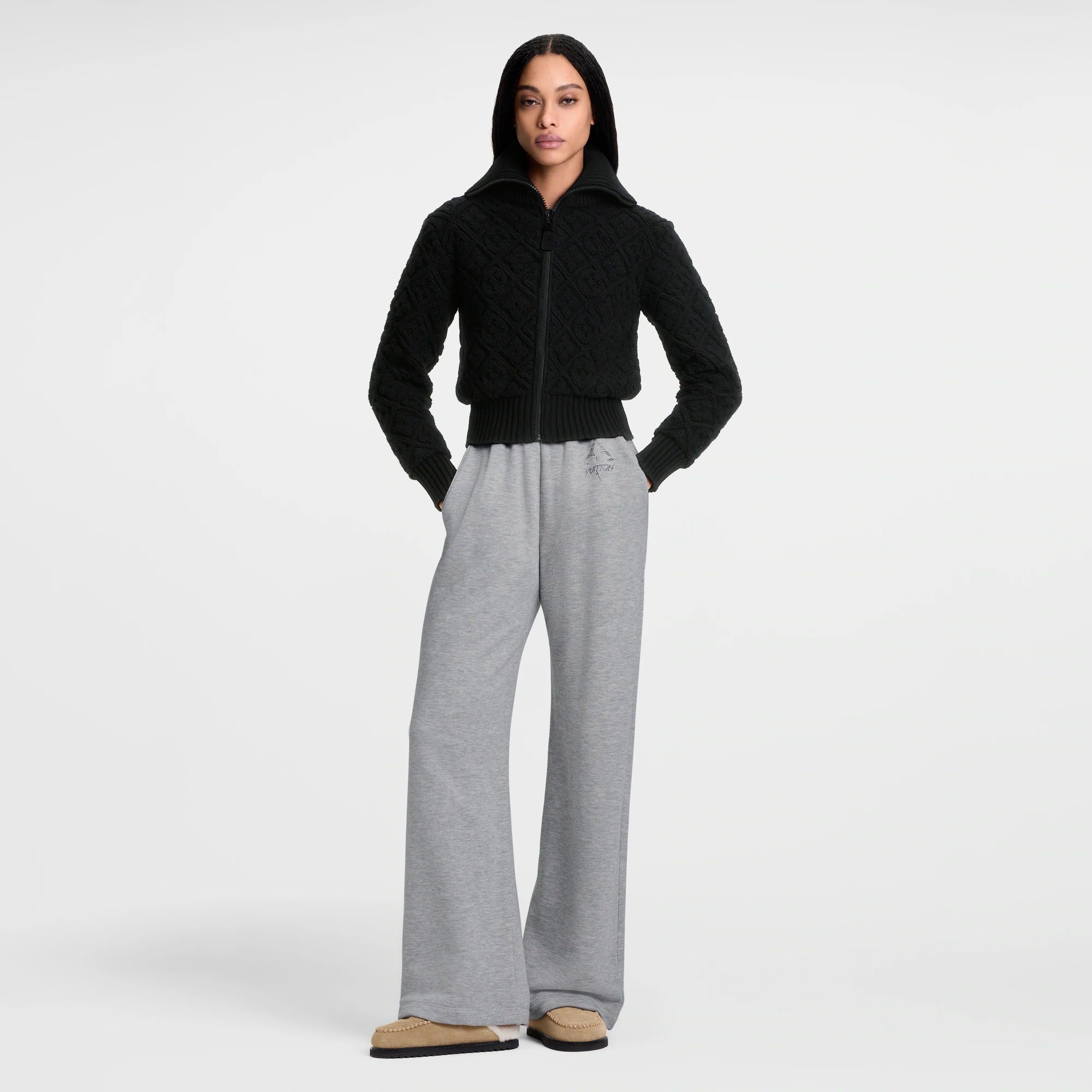 Monogram Toweling Zip-Up Jacket