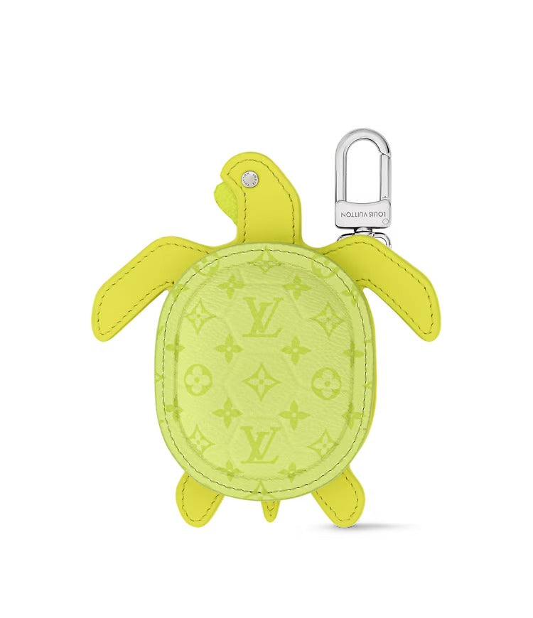 LV Turtle Pouch Bag Charm