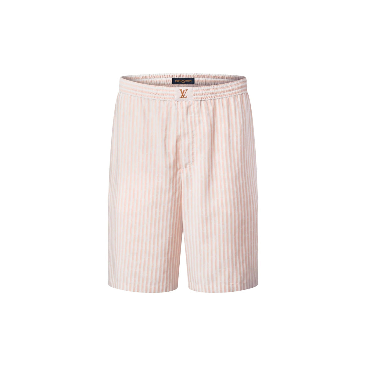Monogram Striped Silk Shorts