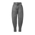 Split-Leg Tapered Balloon Jeans