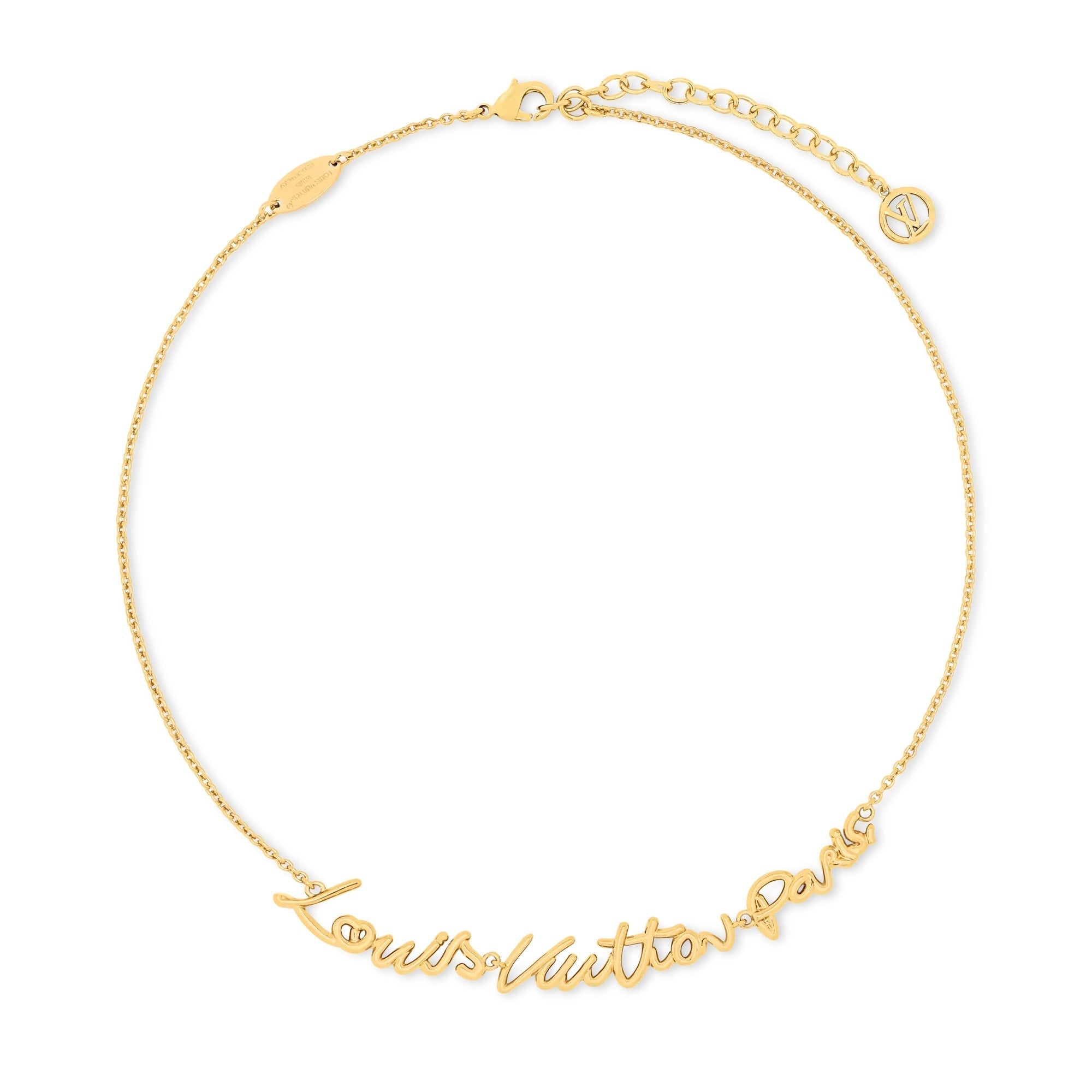 LV Script Necklace
