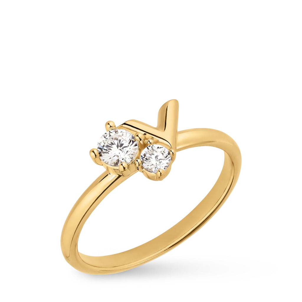 Essential V Strass PM Ring
