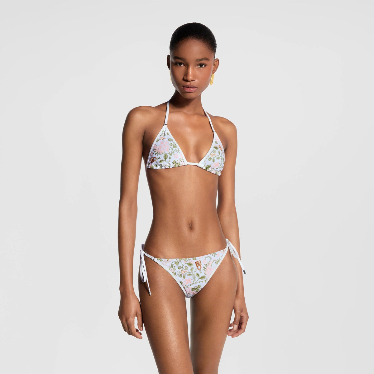 Flower Foulard Bikini Top
