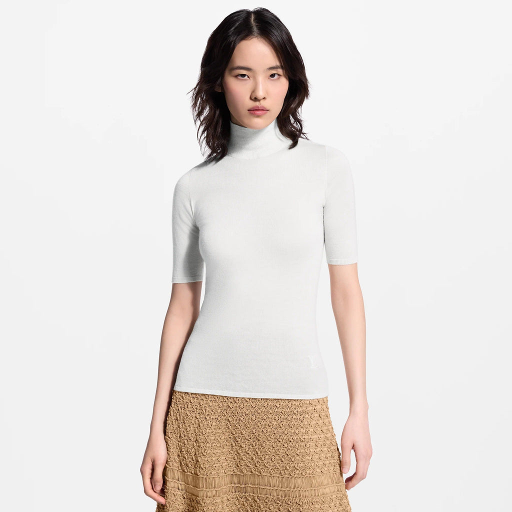 High Neck Knit Top