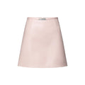 Straight Leather Mini Skirt