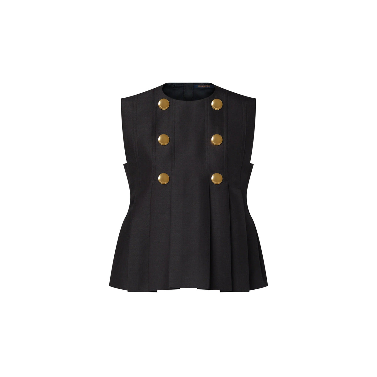 Button Front Pleated Top