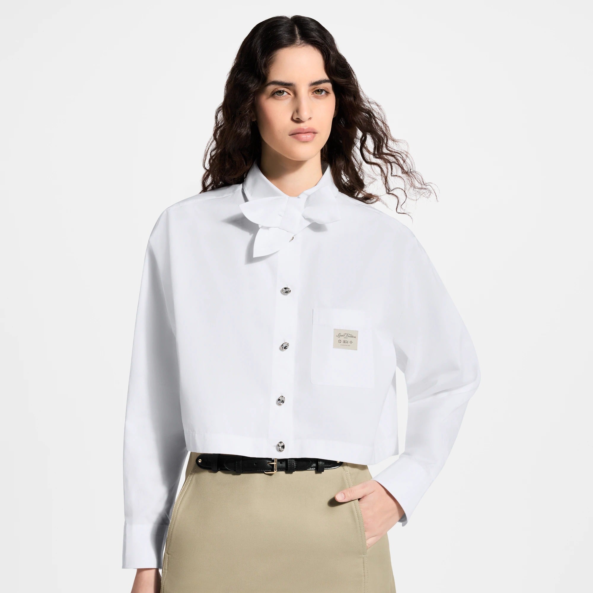 Cropped Bowtie Shirt