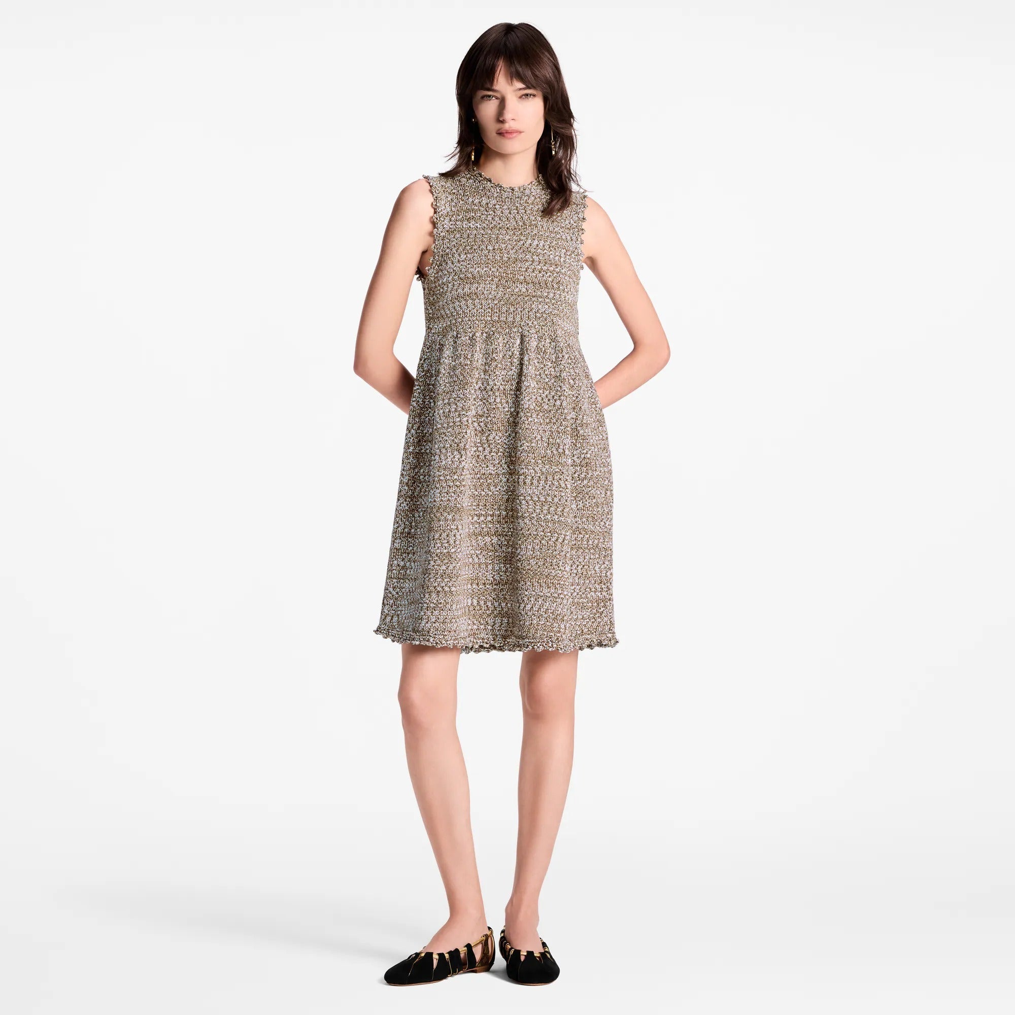 Tweed Knit Mini Dress