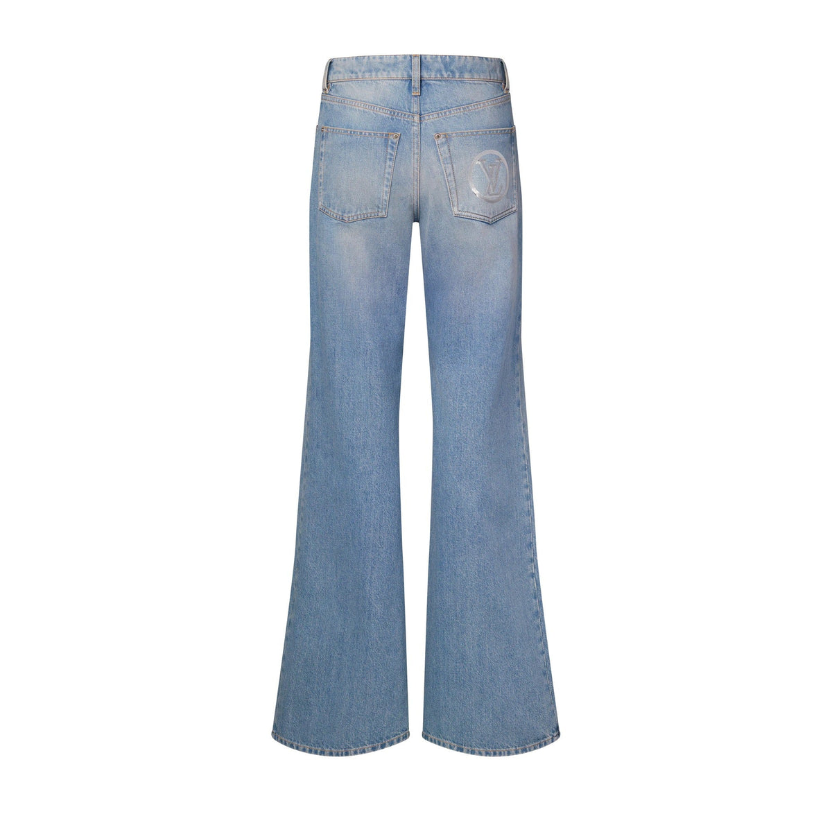 Signature Sequin Accent Flared Jeans