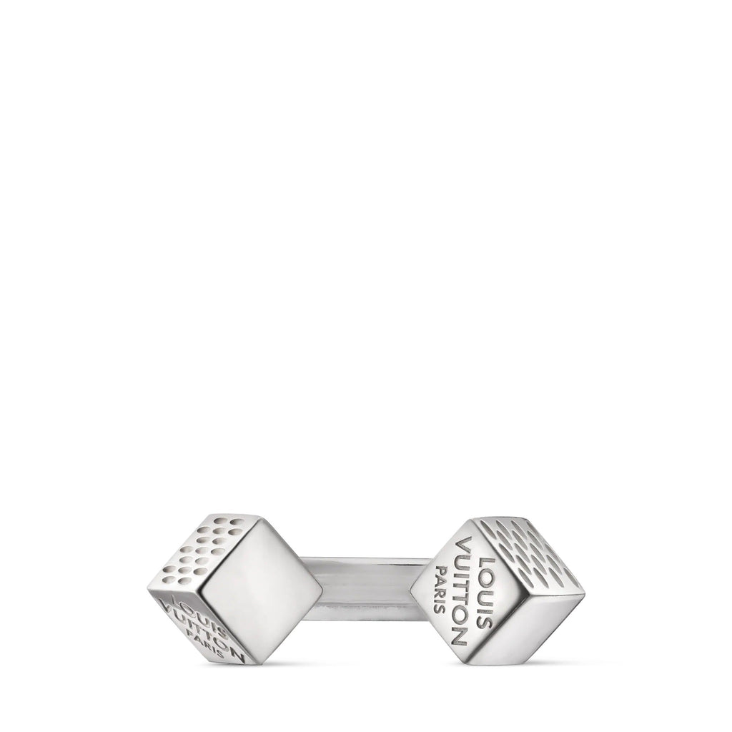 LV Cube Ring Silver
