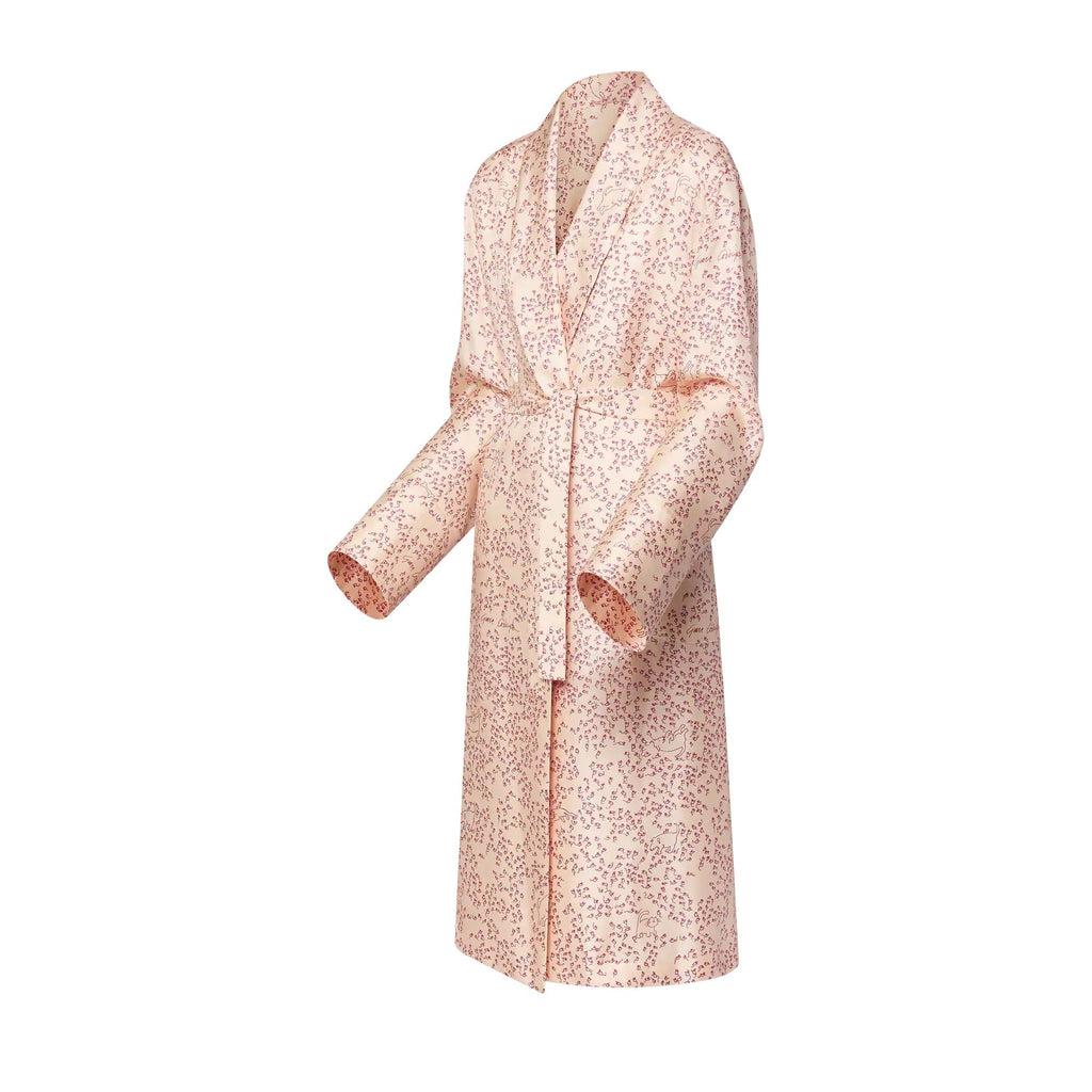 Cat-and-Mouse Print Robe