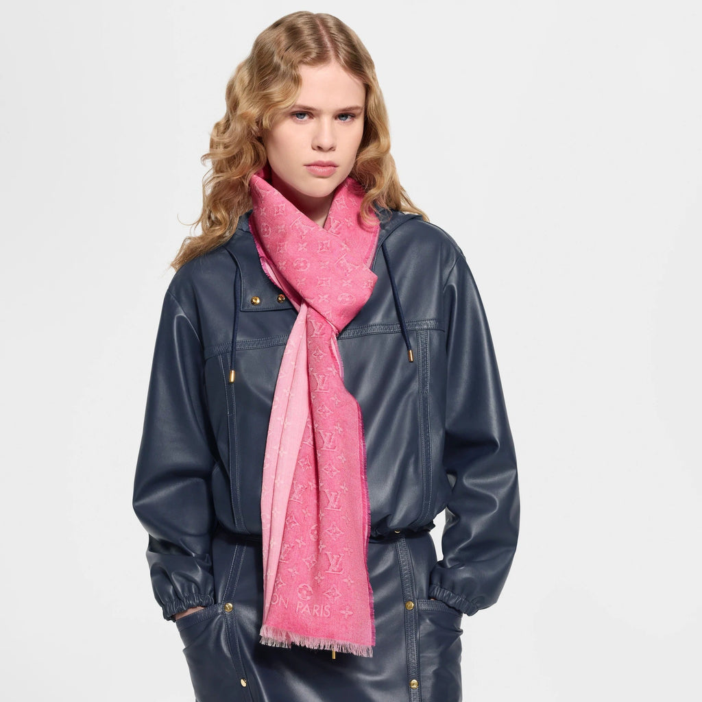 LV Denim Gradient Stole