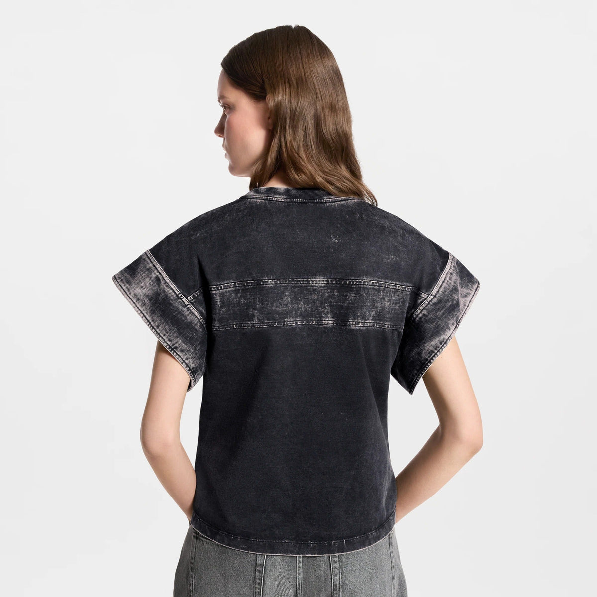 Denim Patchwork T-Shirt
