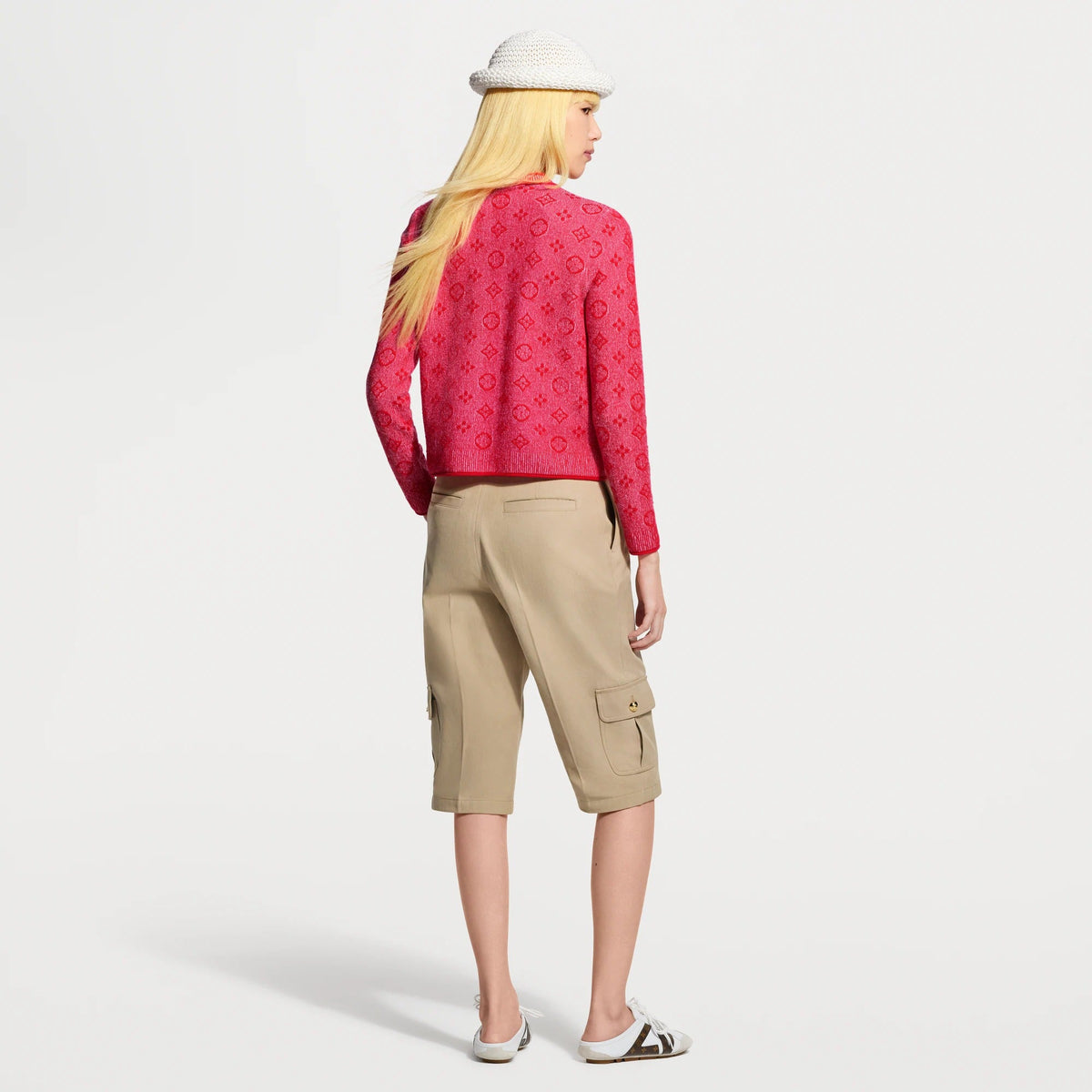 Monogram Tweed-Effect Knit Cardigan