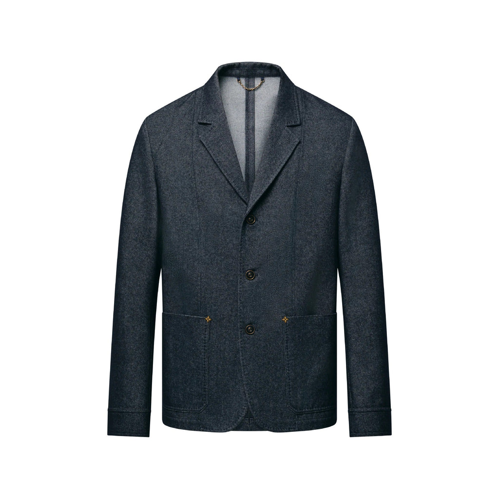 Cashmere Blend Denim Jacket