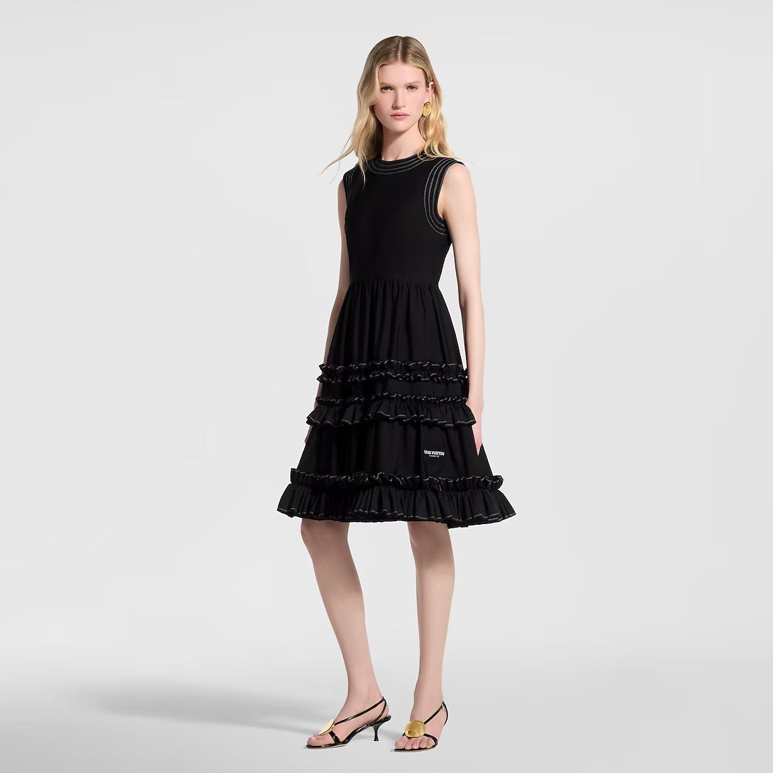 Ruffle Trim Dress