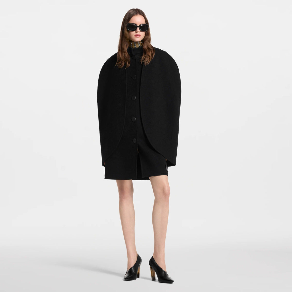Layered Cape Coat