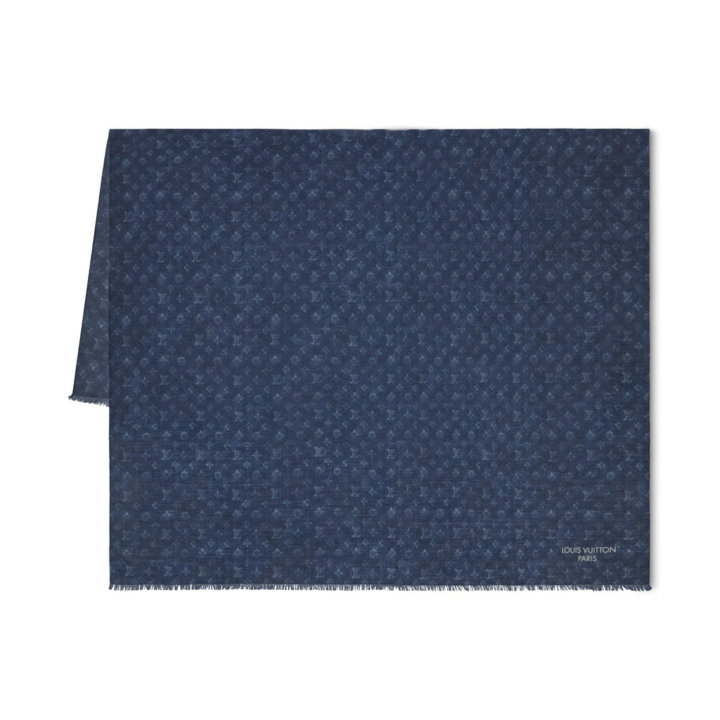 Washed Monogram Ghost Stole