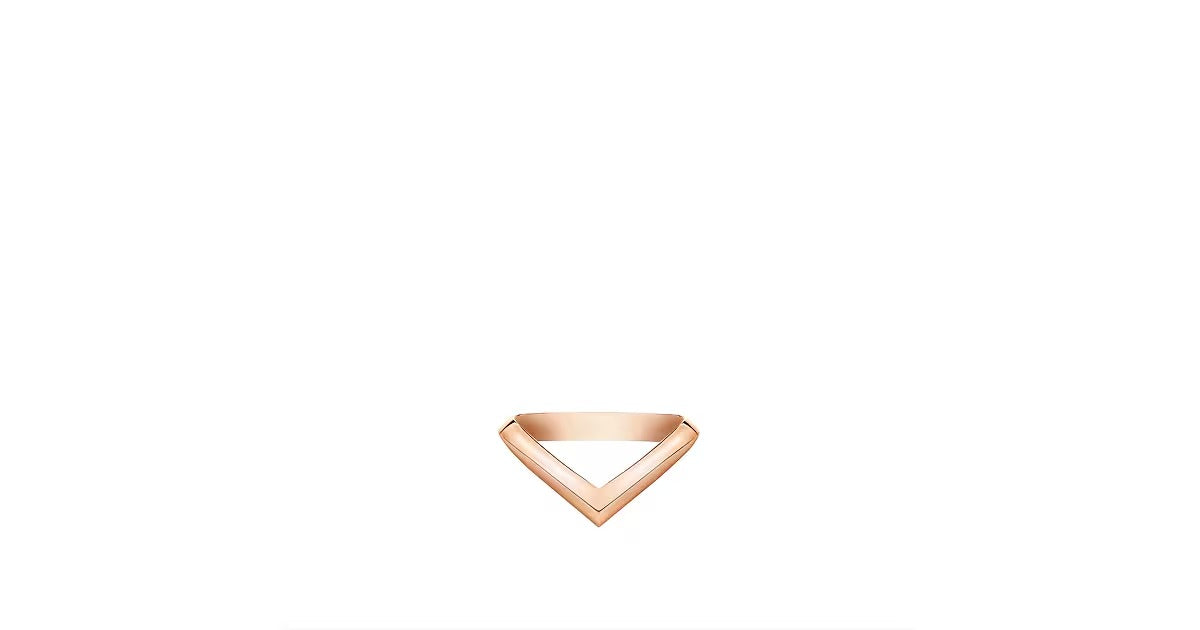 LV Diamonds V Ring, Pink Gold