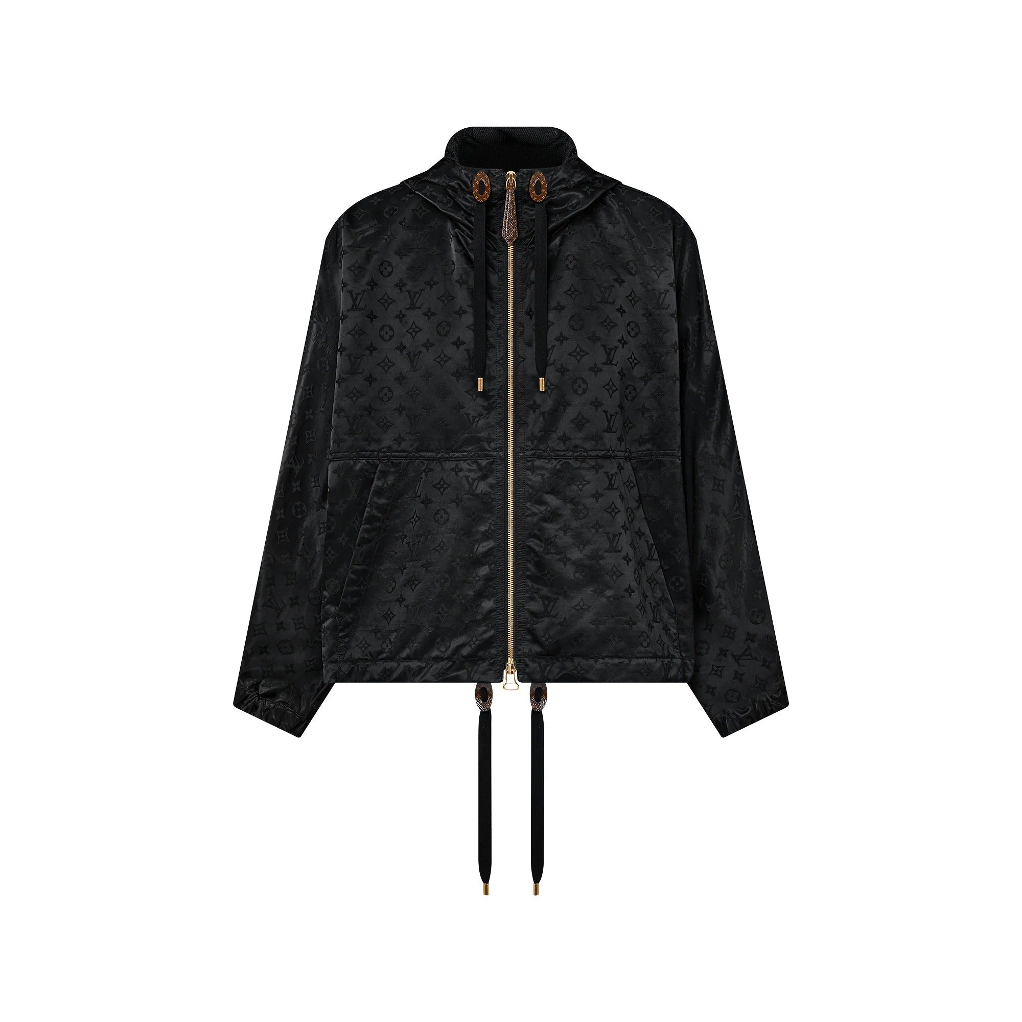 Shiny Monogram Short Parka