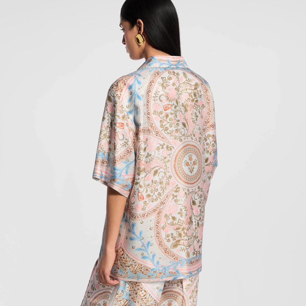 Flower Foulard Short-Sleeved Shirt