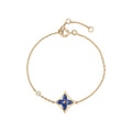 Color Blossom BB Star Bracelet, Yellow Gold, Sodalite and Diamond