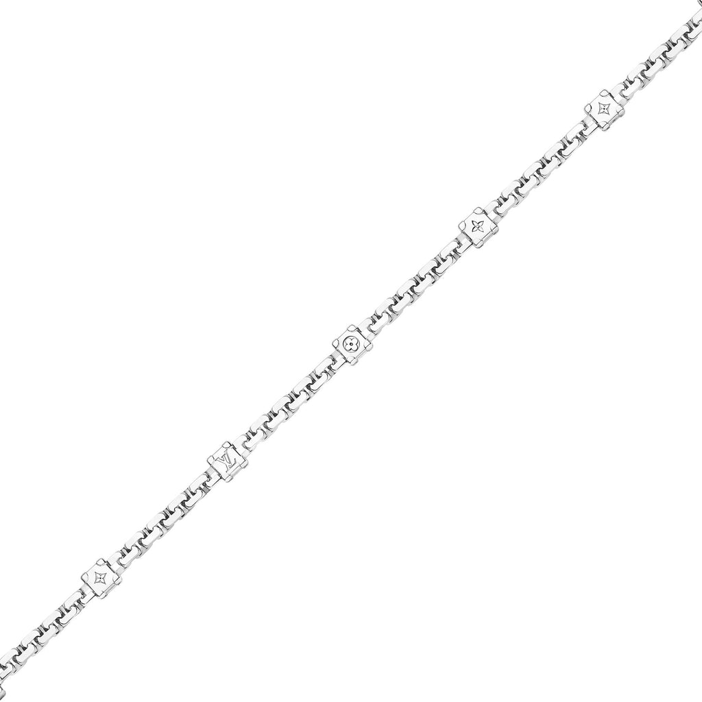 Les Gastons Vuitton Trunk Necklace, White Gold and Diamonds