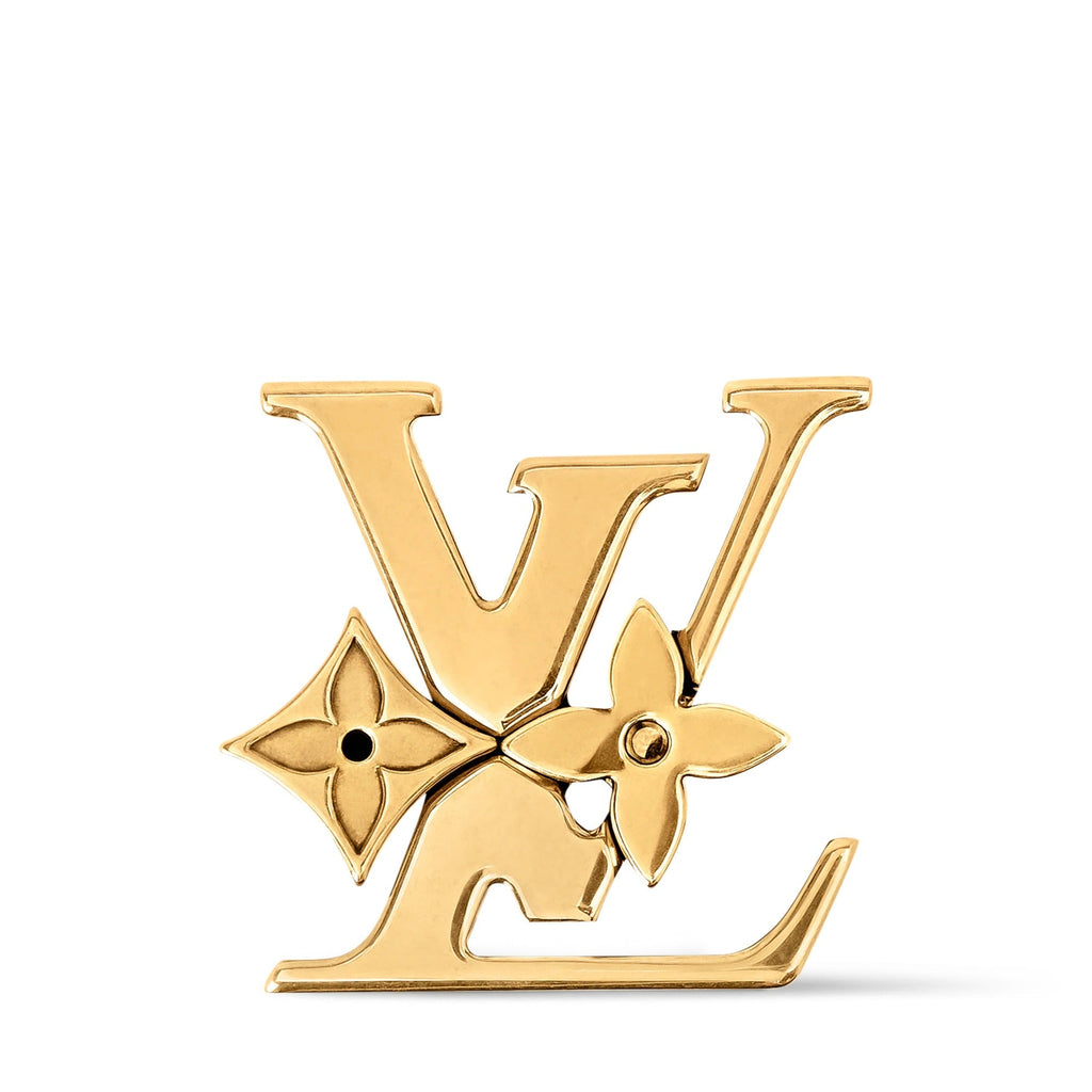 Monogram Row Brooch