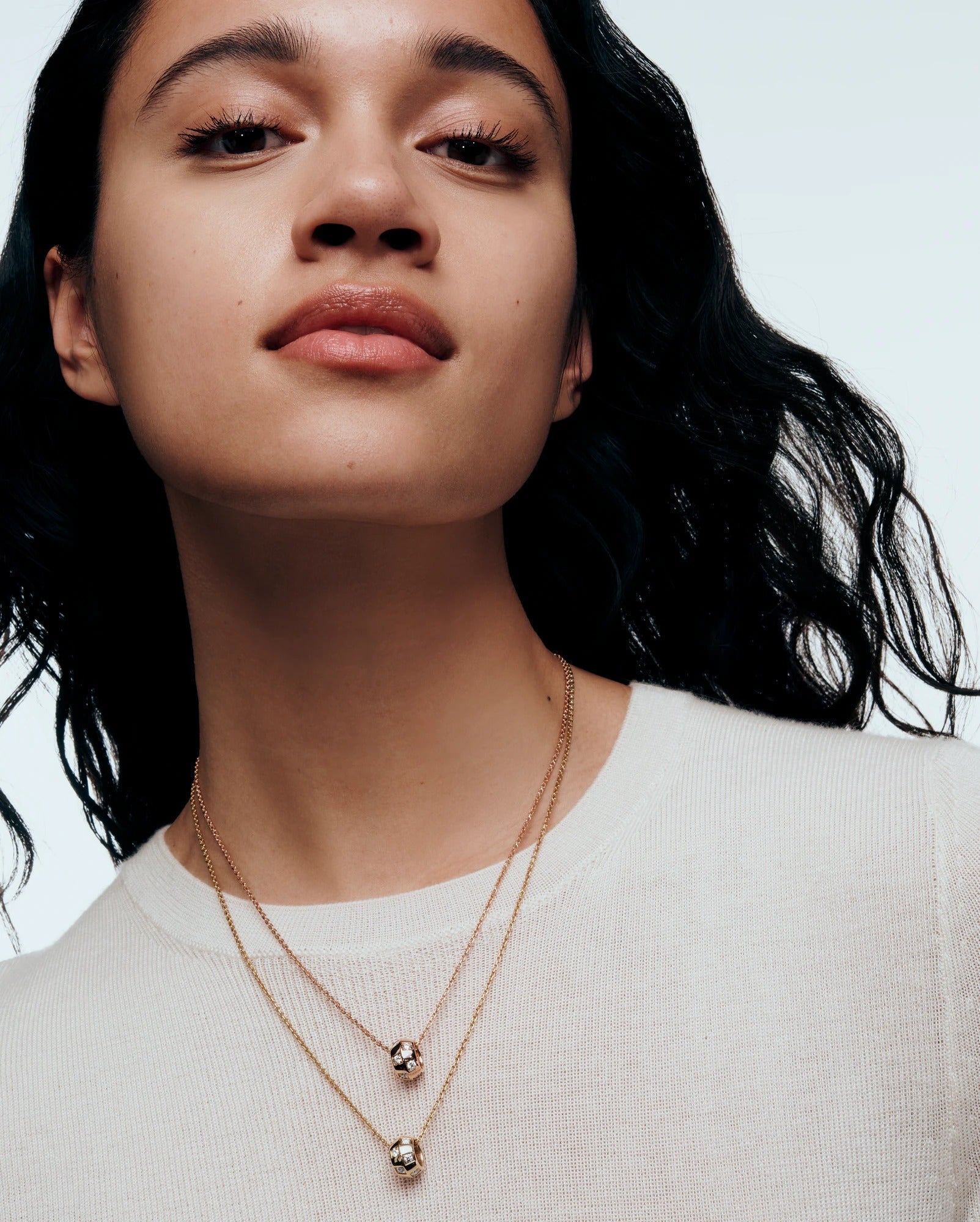 Le Damier de Louis Vuitton Pendant, Rose Gold and Diamonds