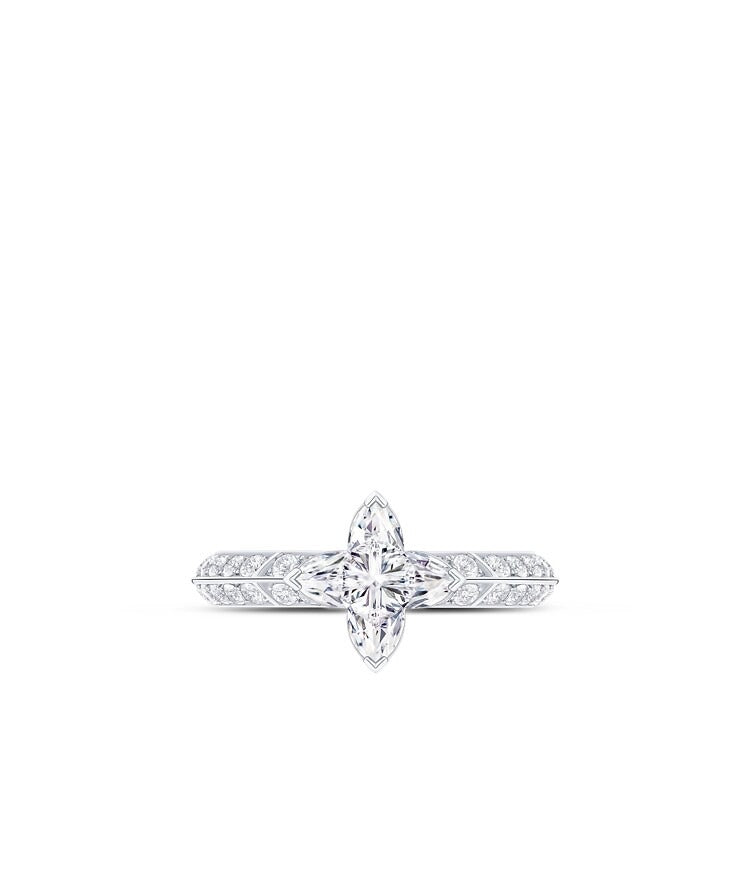 LV Diamonds Pavé Solitaire, LV Monogram Star cut