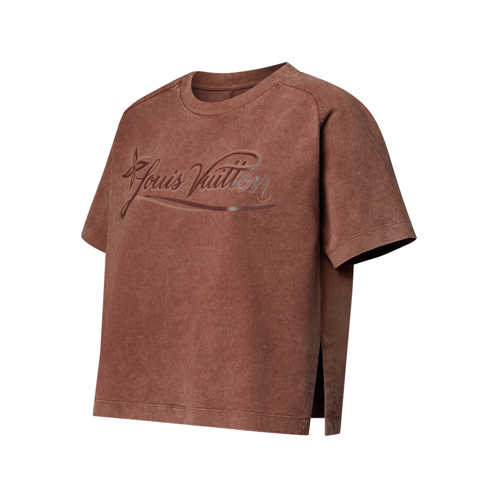 Signature Print Overdyed T-Shirt