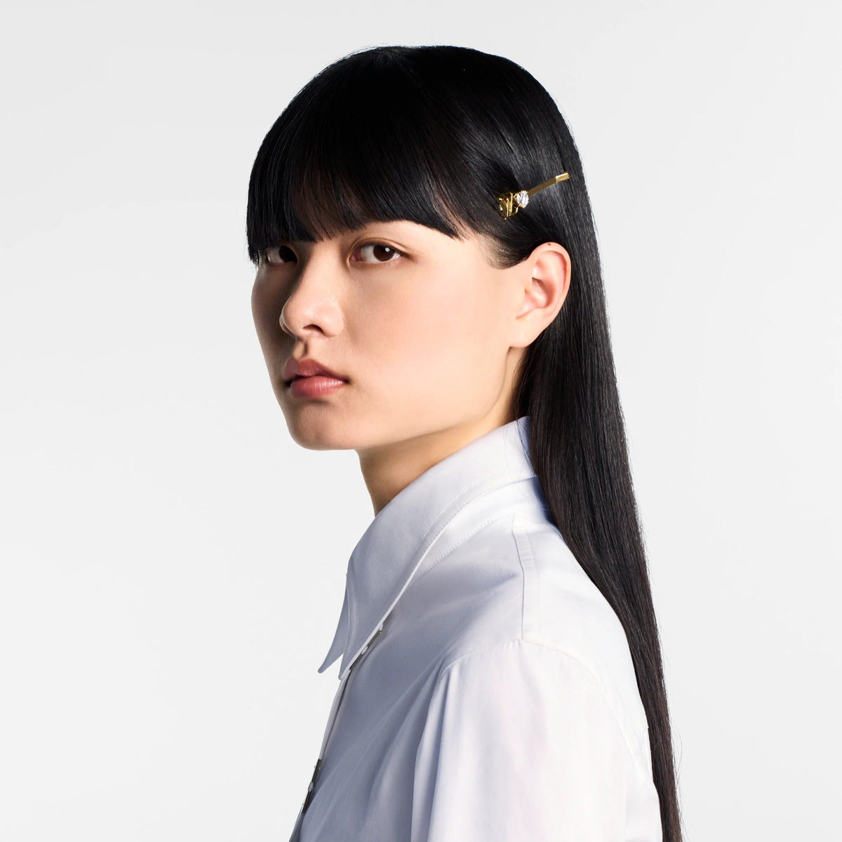 LV Iconic Heart Hairclip