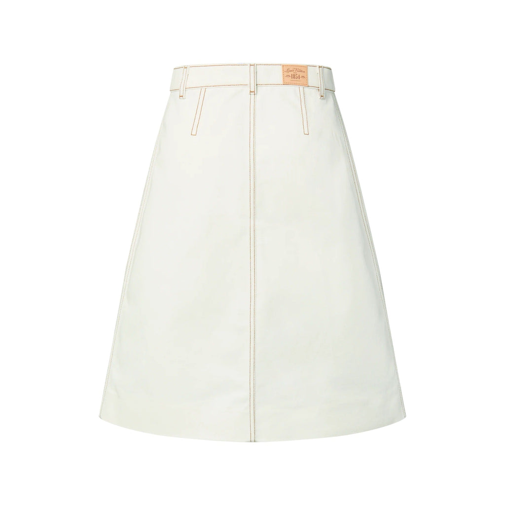 Contrast Stitch Utility Skirt