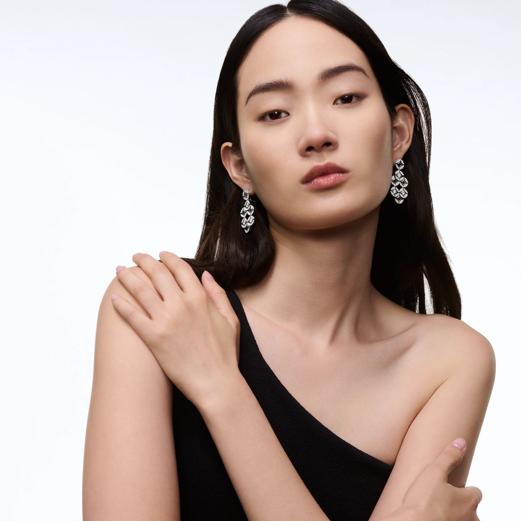 Galaxie Earrings, White Gold and Diamonds