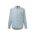 Striped Long-Sleeved Silk-Blend Shirt