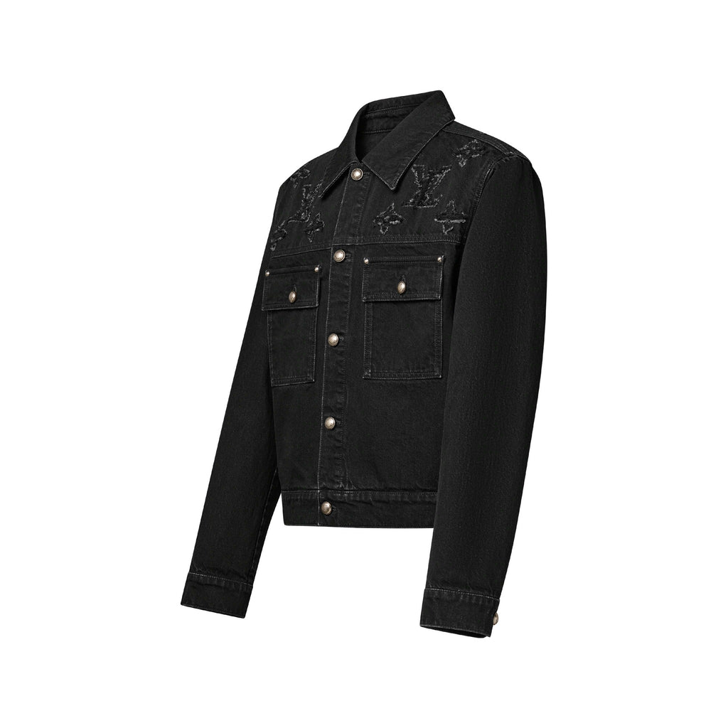 Monogram Destroy Denim Trucker Jacket
