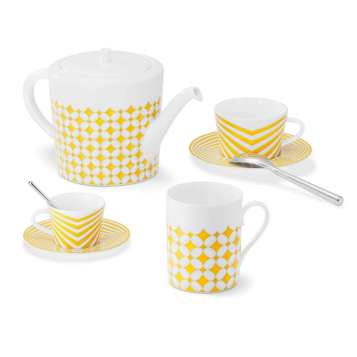 Dolce Vita Set Of 2 Coffee Cups And Saucers