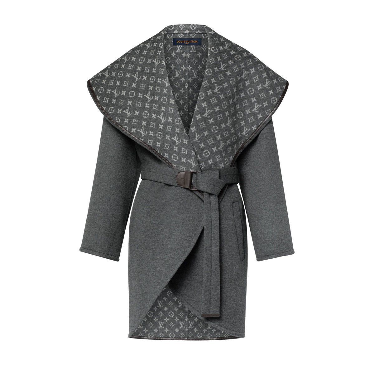 Oversized Collar Wrap Coat
