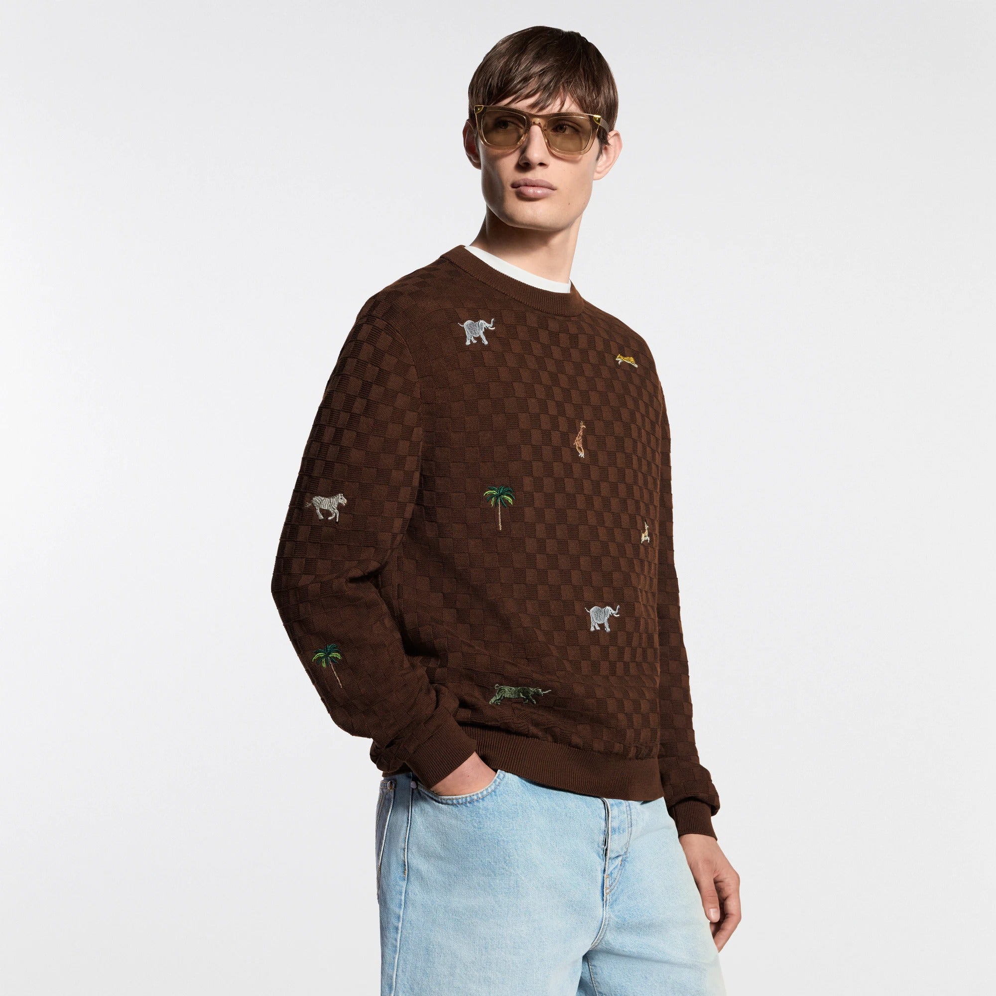 LV x The The Darjeeling Limited Embroidered Long-Sleeved Crewneck