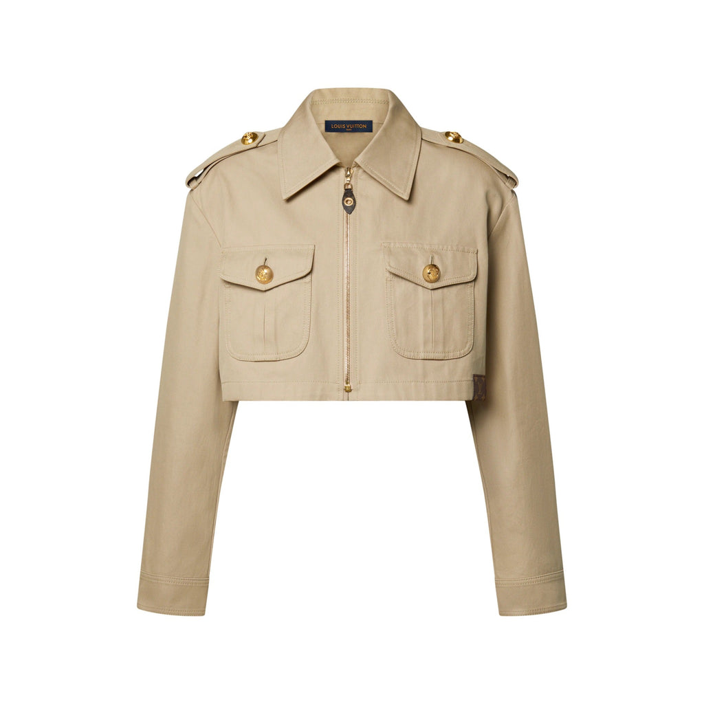 Cropped Epaulette Jacket