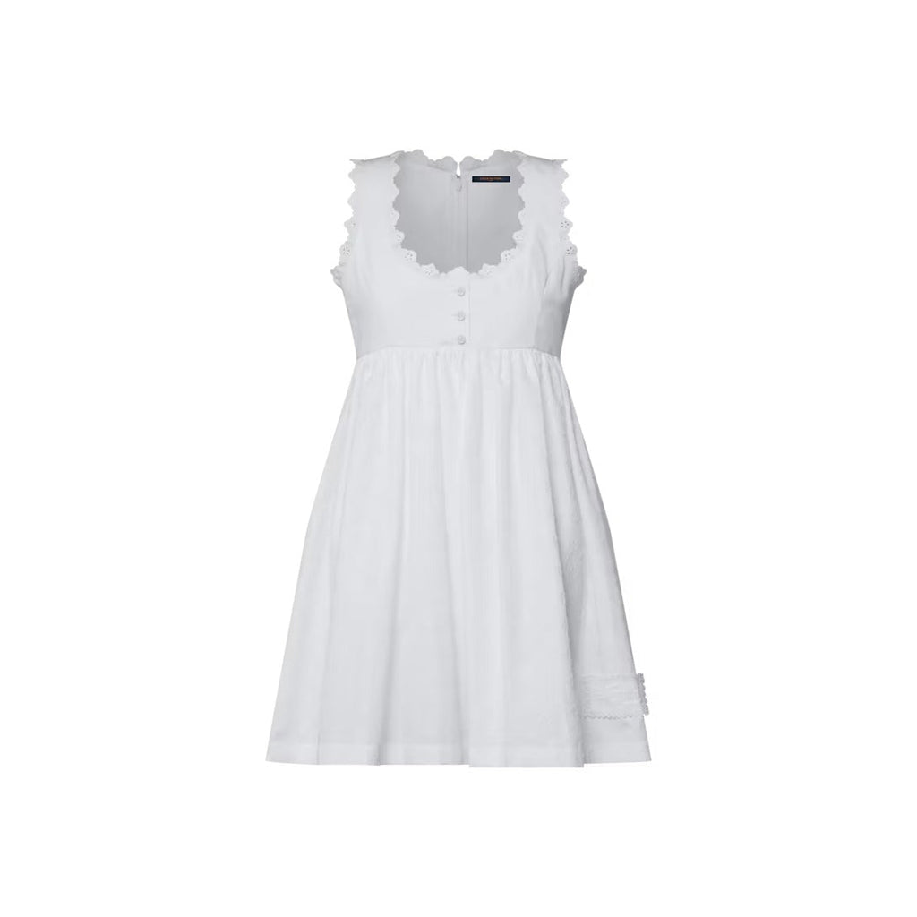 Broderie Trim Babydoll Dress