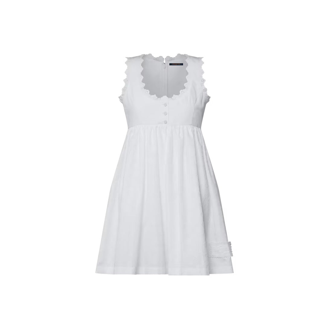 Broderie Trim Babydoll Dress