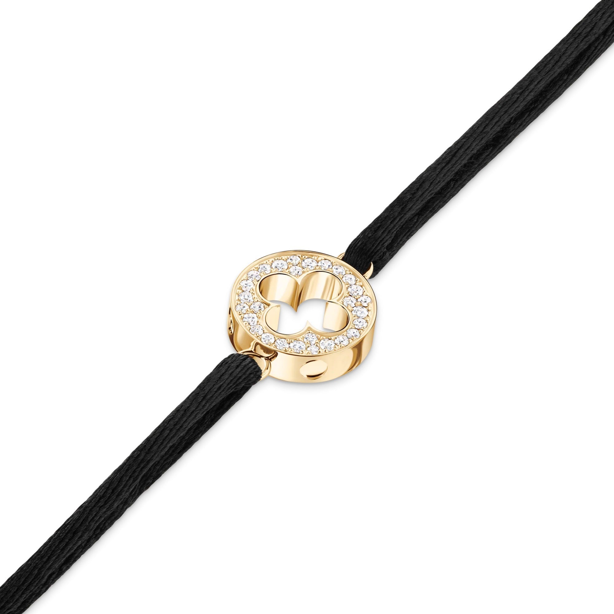 Empreinte Cord Bracelet, Yellow Gold and Diamonds
