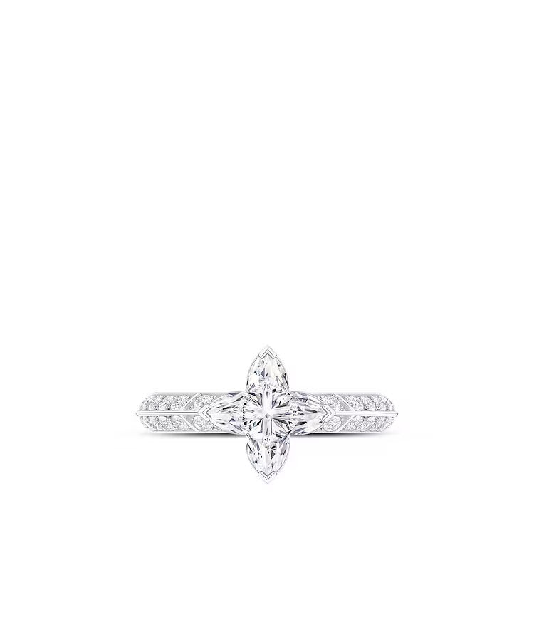 LV Diamonds Pavé Solitaire, LV Monogram Star cut