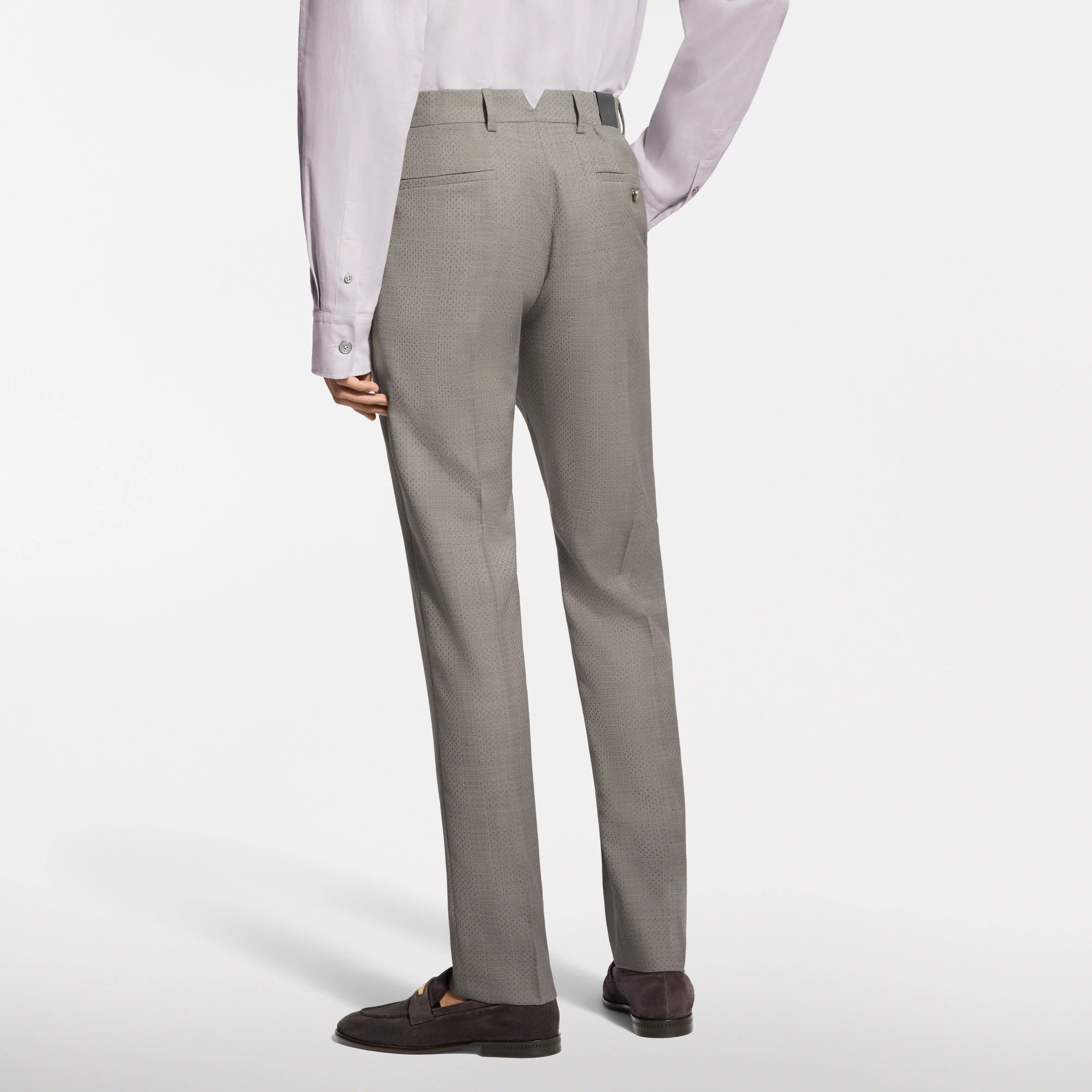 Damier Jacquard Cigarette Pants